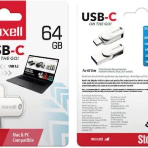 זיכרון נייד MAXELL 64GB OTG TYPE-C USB3.2
