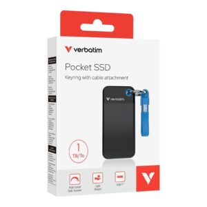 דיסק חיצוני Verbatim Pocket SSD 1TB External SSD USB 3.2 Ge