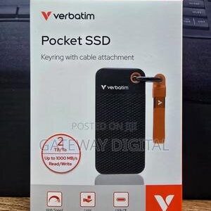 דיסק חיצוני Verbatim Pocket SSD 2TB External SSD USB 3.2 Ge