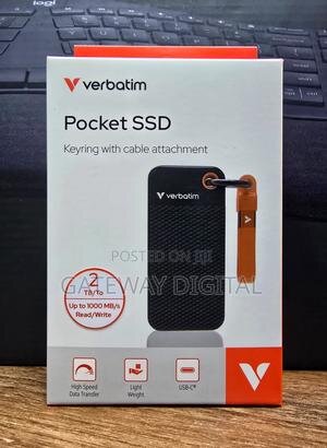 דיסק חיצוני Verbatim Pocket SSD 2TB External SSD USB 3.2 Ge