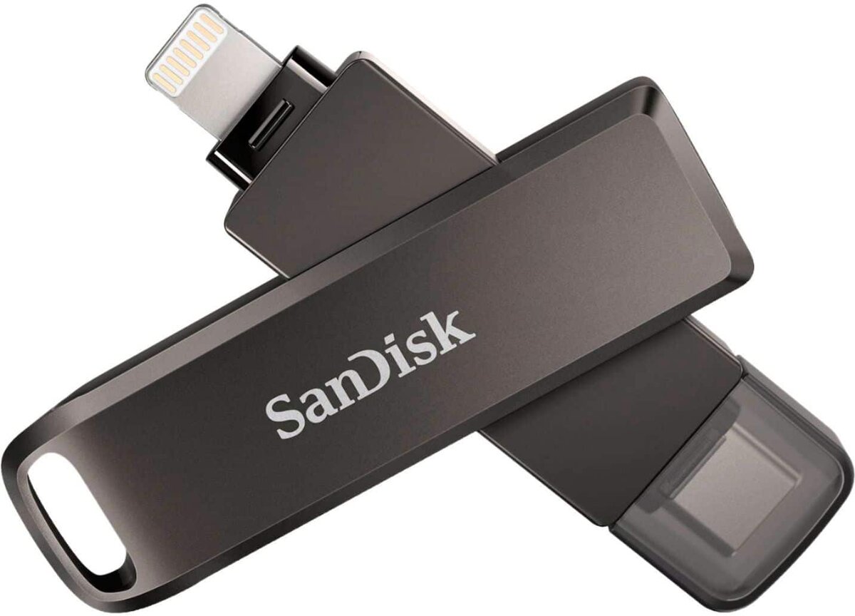 התקן SANDISK IXPAND FLASH DRIVE USB3.1 USB-C/IPHONE 128GB