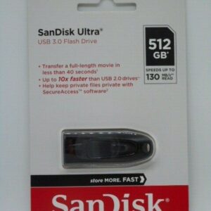 התקן SANDISK ULTRA 512GB USB3.0 130MB/s