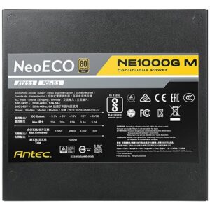 ספק כוח Antec NE1000G M ATX3.1 1000W PCIE5.1 PSU Full-Modul