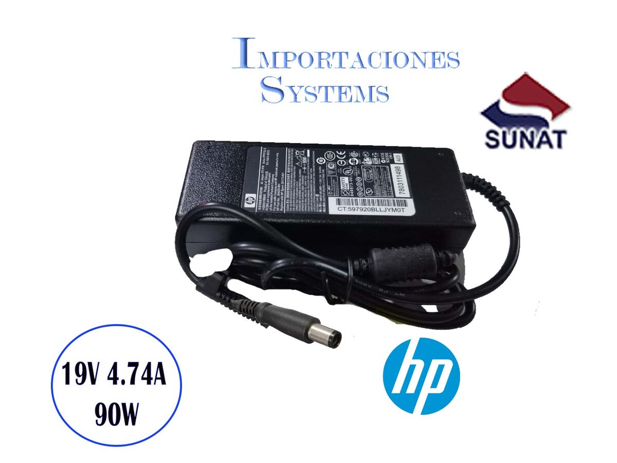מטען למחשב נייד HP 19V 4.74A 7.4*5.0