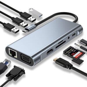 תחנת עגינה TYPE USB-C TO HDMI,LAN,USB3*2,TF&PD SU-C06