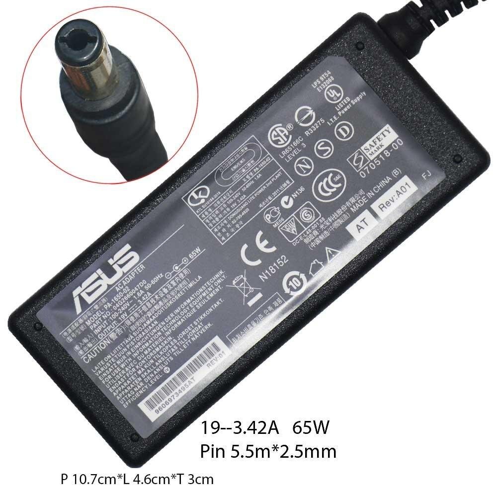 מטען למחשב נייד ASUS 19V 3.42A 5.5*2.5MM