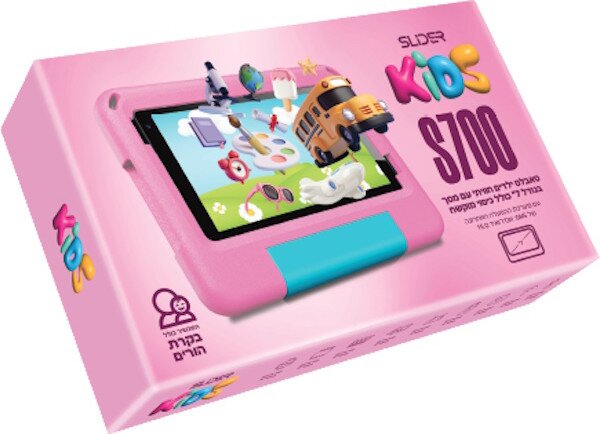 טאבלט ילדים SLIDER KIDS S700 7" WIFI PINK