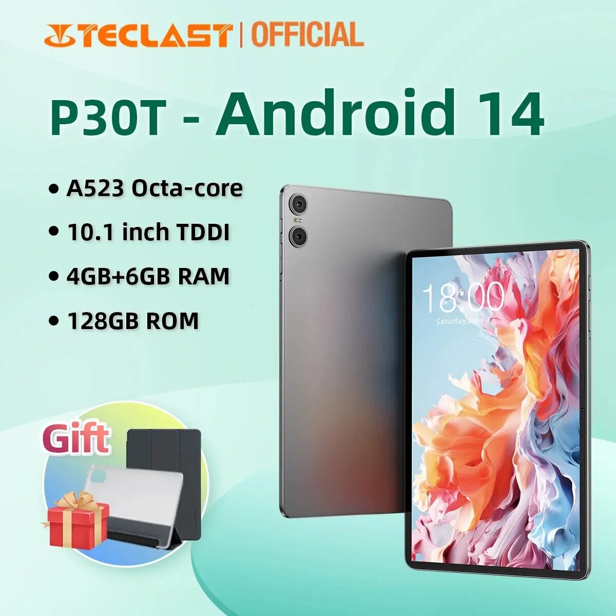 טאבלט ערכת 9 אביזרים "10.1 TECLAST P30T 4GB 128GB (2026)