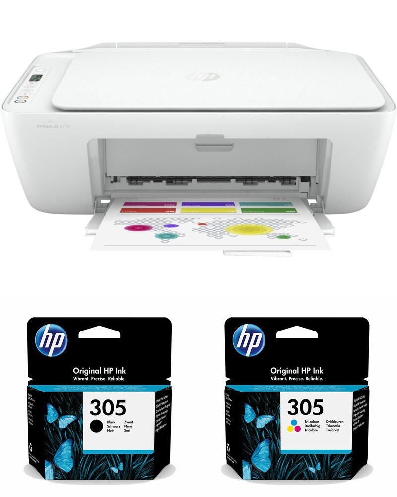 דיו מקורי HP 305 צבעוני למדפסת 2710