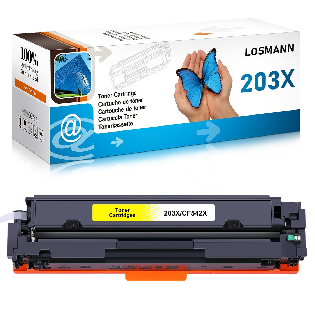 טונר תואם HP CF542X/CANON 054H 203X