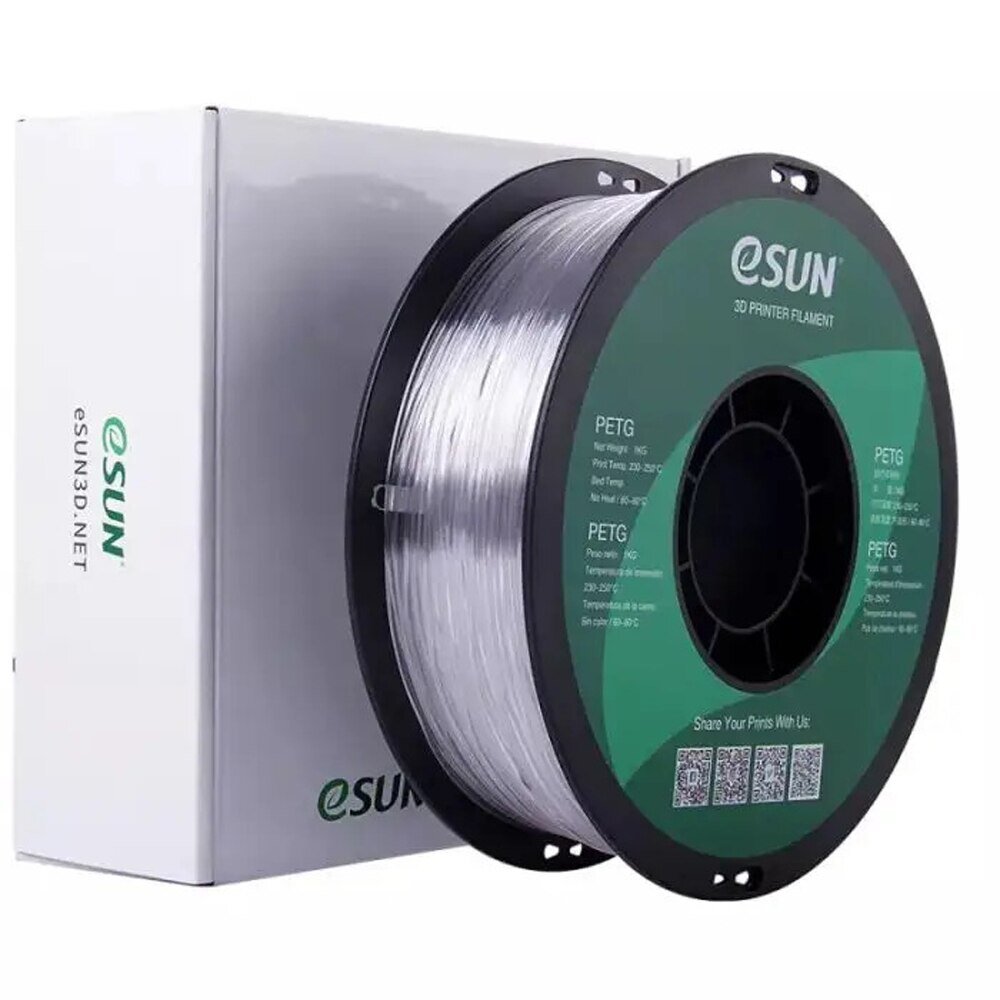 גליל פילמנט איכותי ESUN מסוג PETG 1KG 1.75- תכלת