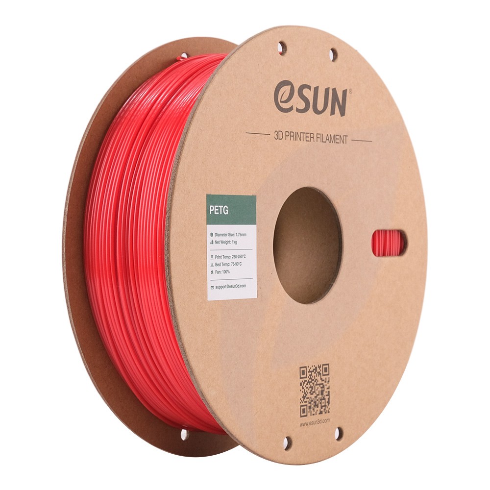 גליל פילמנט איכותי ESUN מסוג PETG 1KG 1.75- אדום
