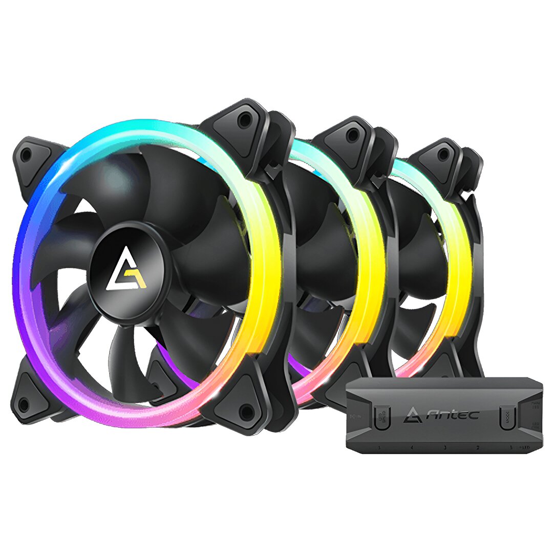 מאווררים למארז ANTEC NEON 120 ARGB BLACK 3PK