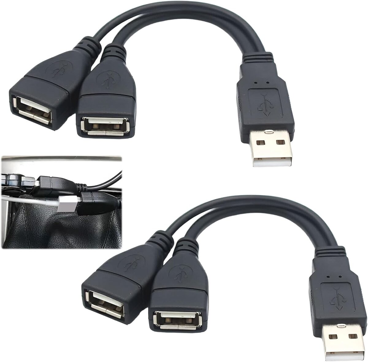 כבל 2 USB למדפסת אורך סטנדרט