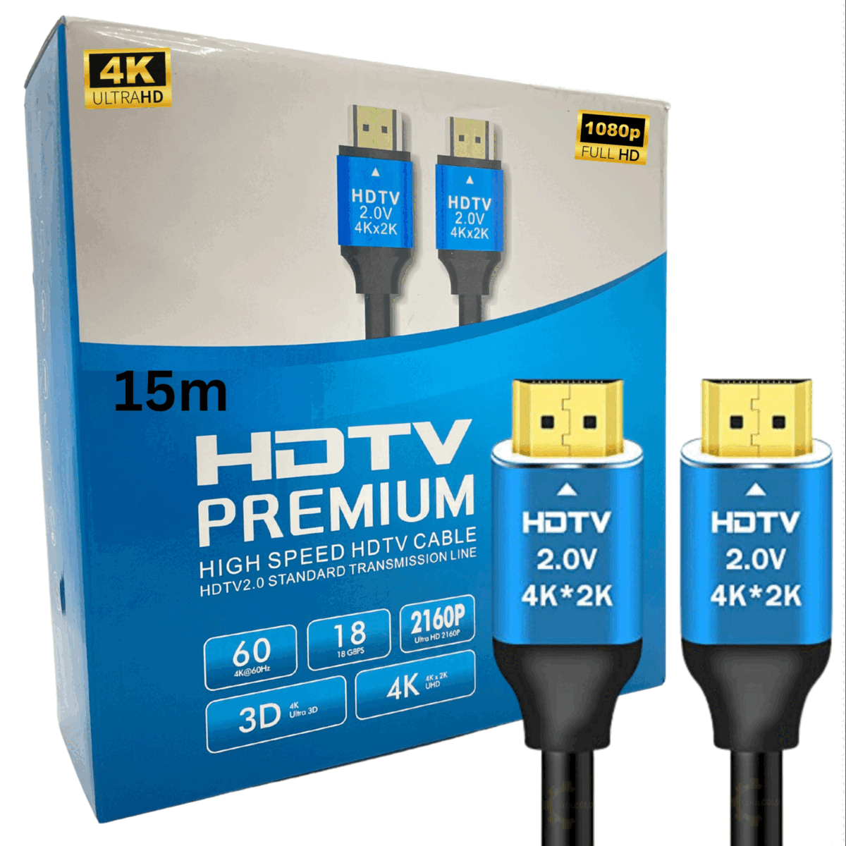 כבל HDMI ז/ז אורך 15 מטר