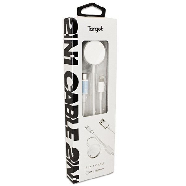 כבל טעינה משולב תחליפי TARGET TO LIGHTING+APPLE WATCH