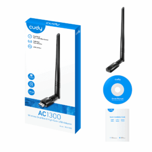 מתאם אלחוטי CUDY 1300Mbps High Gain Wi-Fi USB 3.0 Adapter