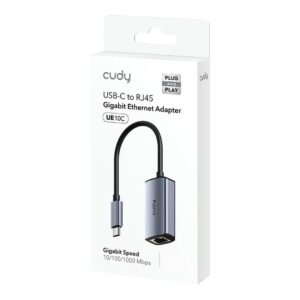מתאם רשת CUDY USB-C to Ethernet Adapter UE10C 1Gb