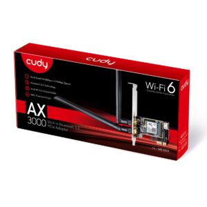 מתאם CUDY WE3000 AX3000 Wi-Fi 6 Bluetooth PCI-E