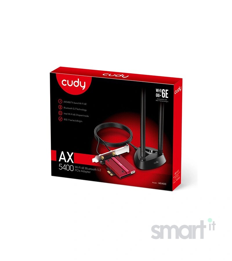 AX5400 Tir-Band Wi-Fi6/6E USB 3.0 Adapter CUDY WU5400