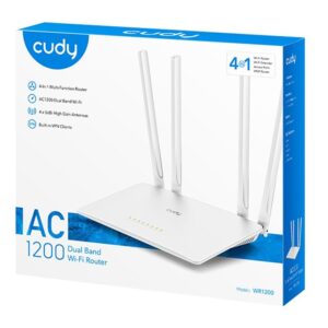 CUDY ROUTER/AP AC1200 4PORT 10/100 WR1200