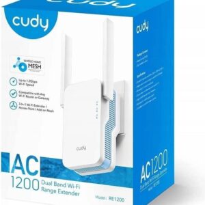 מגדיל טווח CUDY AC1200 WIFI MESH REPEATER RE1200-IL RE1200