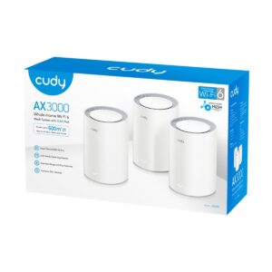 CUDY AX3000 Wi-Fi 6 Mesh 2.5G Solution V2.0 3 PACK