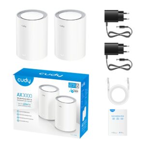 CUDY AX3000 Wi-Fi 6 Mesh 2.5G Solution V2.0 2 PACK