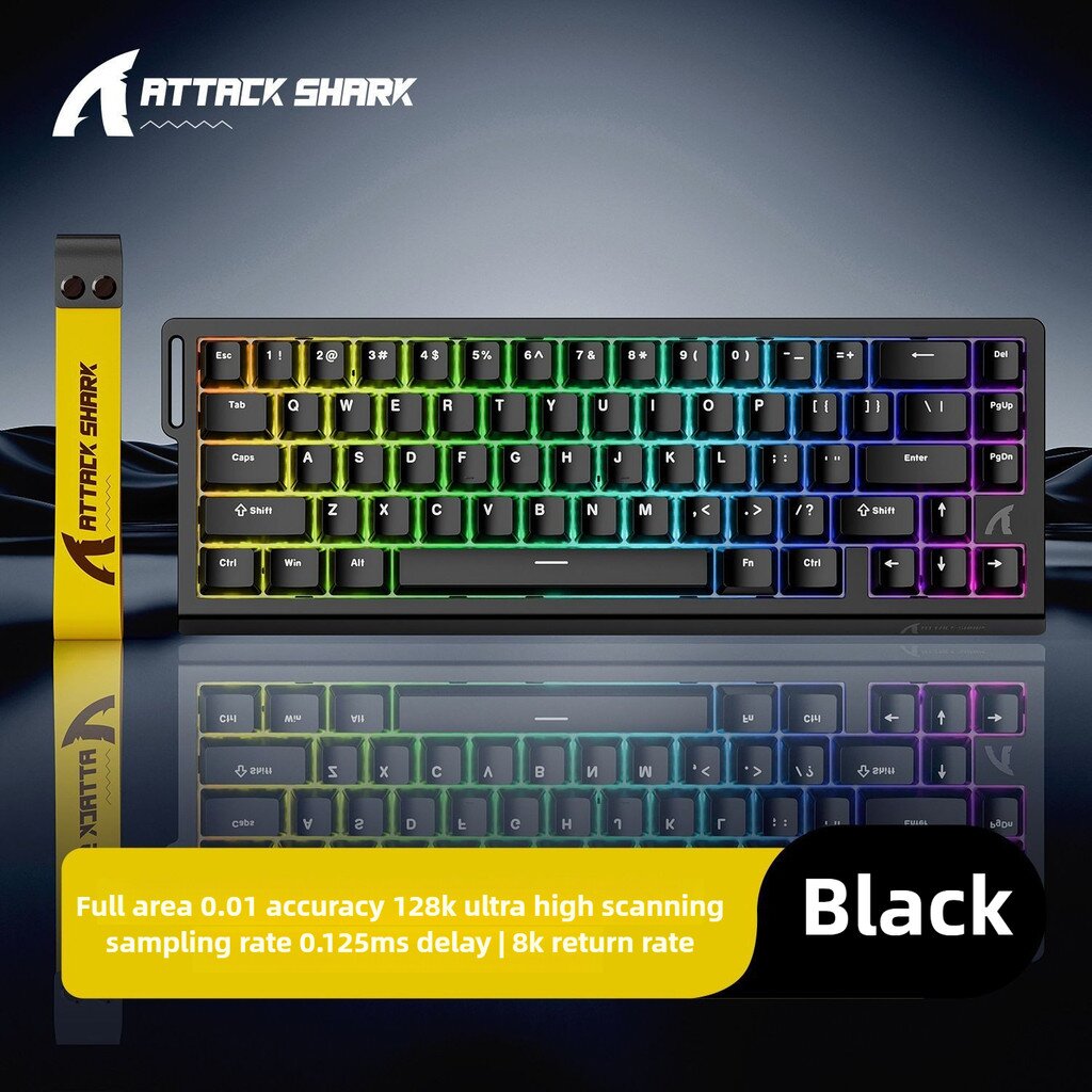 מקלדת ATTACK SHARK X68HE BLACK