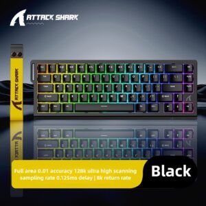 מקלדת ATTACK SHARK X68HE BLACK Hebrew