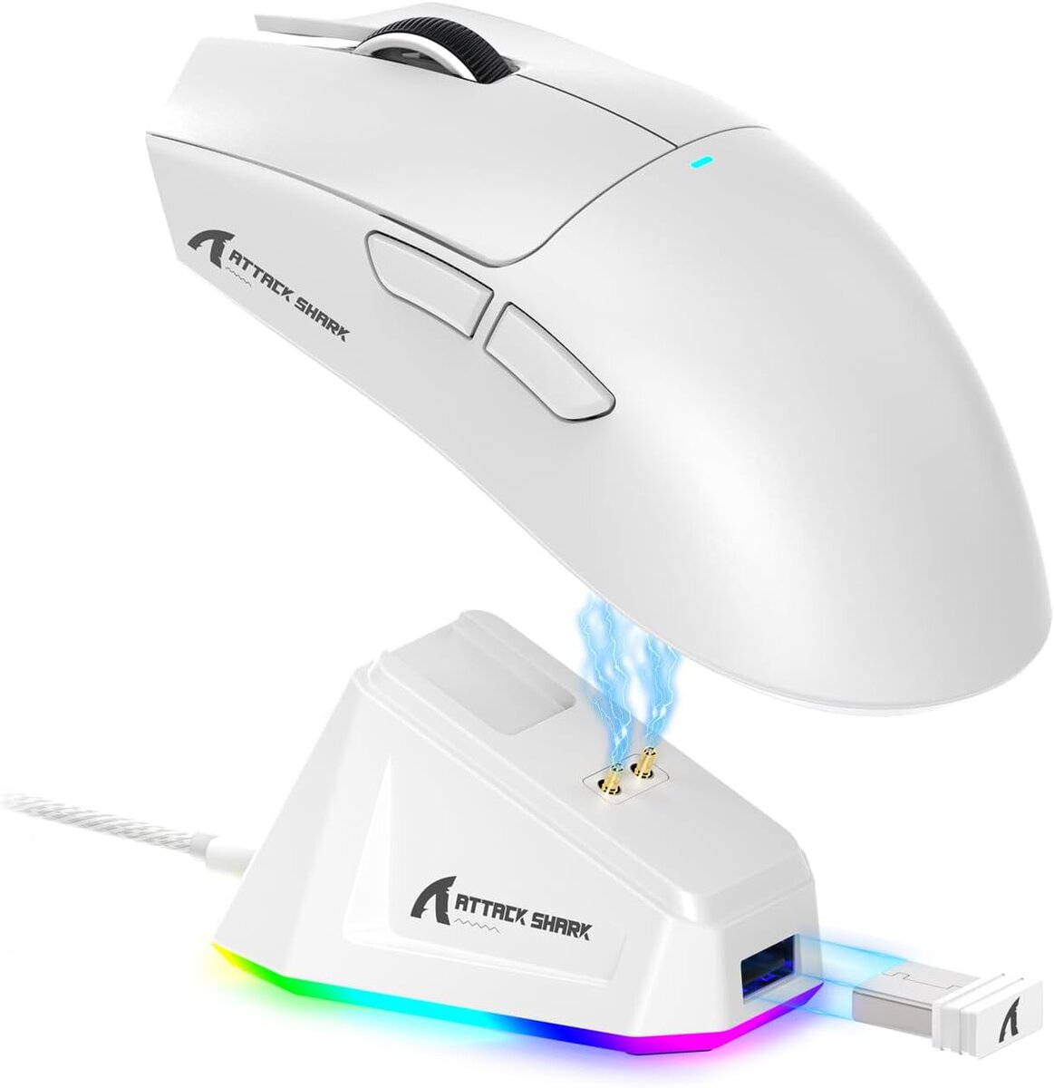 עכבר גיימינג ATTACK SHARK X11 MOUSE WHITE