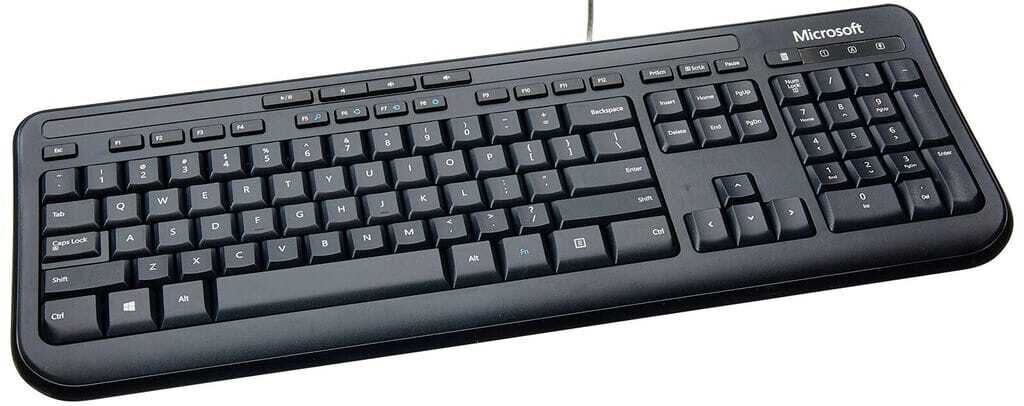 מקלדת MICROSOFT WIRED KEYBOARD 600 USB