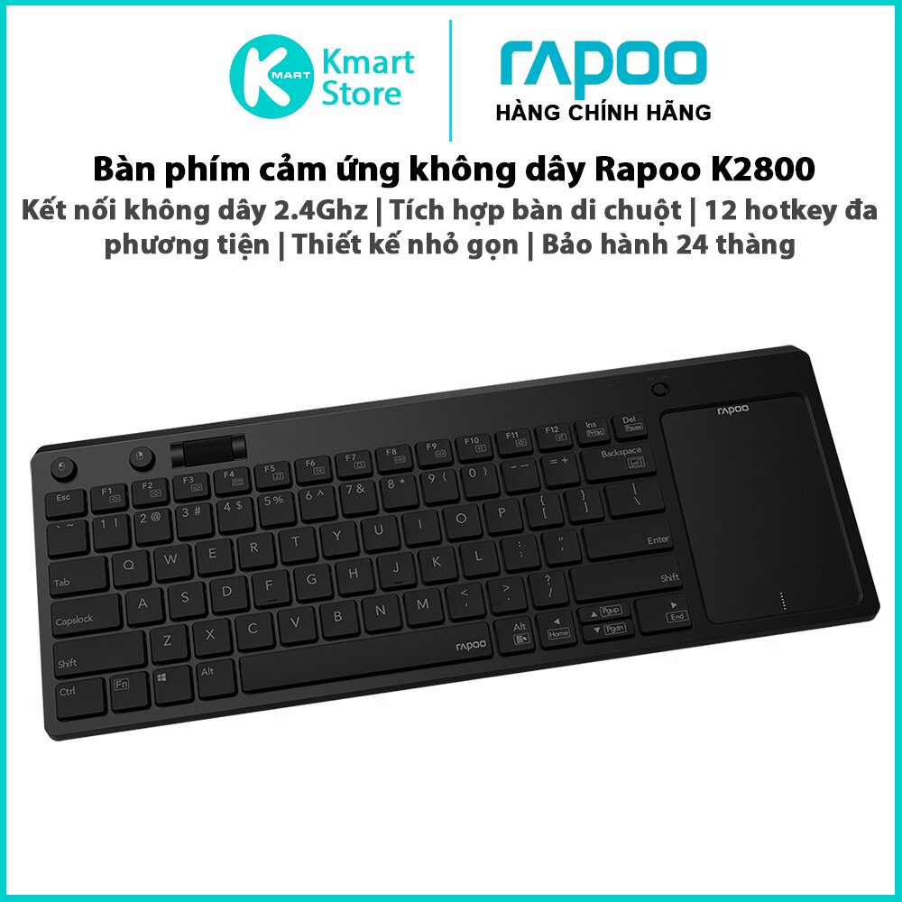 מקלדת אלחוטית מגע 2.4G RAPOO K2800