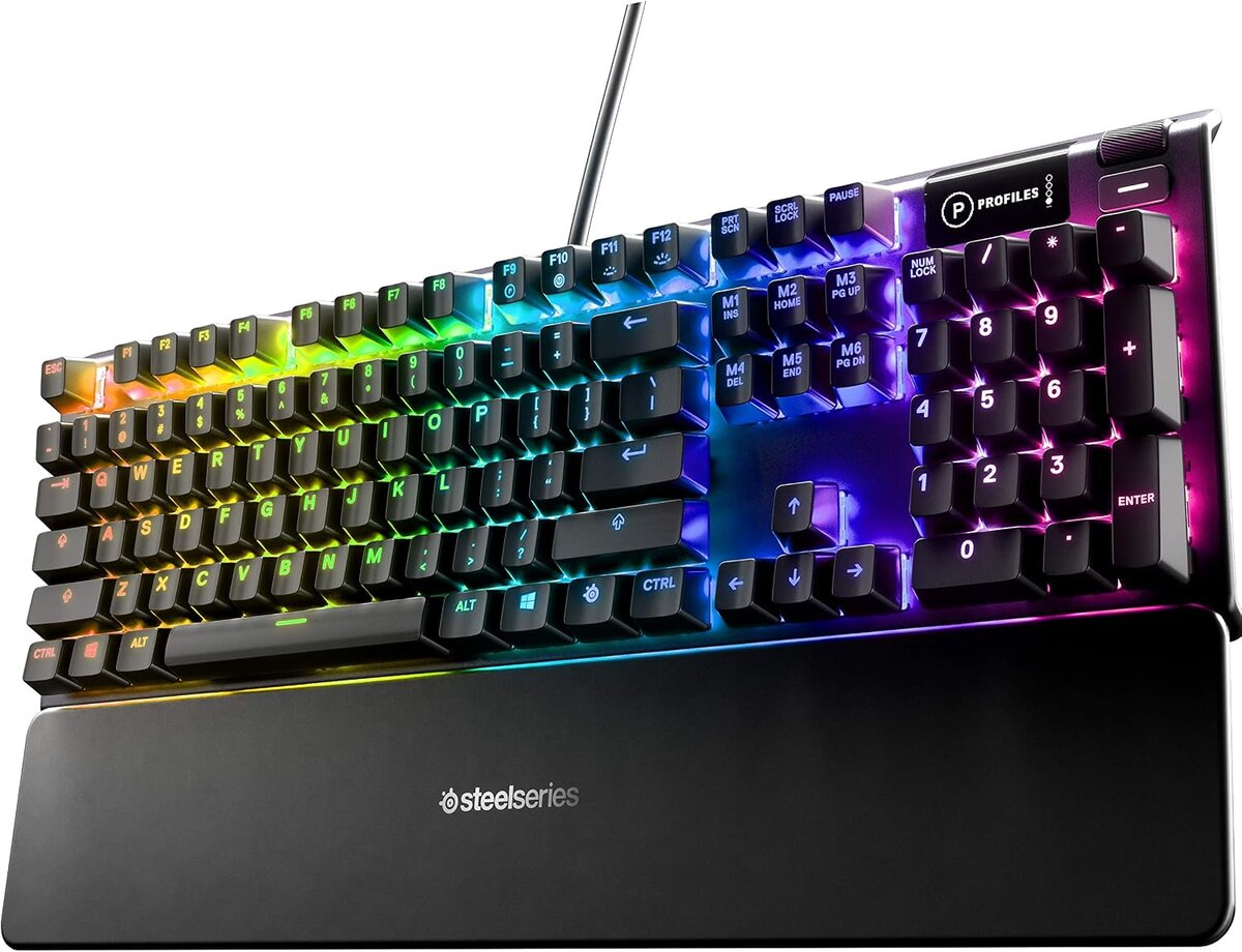מקלדת גיימרים STEELSERIES APEX 5 US LED