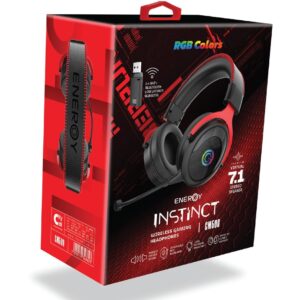אוזניות גיימינג קשת אלחוטיות ENERGY INSTINCT GM500 RGB
