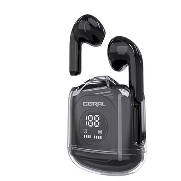 אוזניות אלחוטיות CORAL SPACE TWS TB בצבע שחור