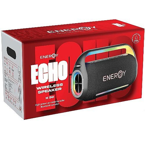 רמקול אלחוטי + 2 מיק' ENERGY ECHO K22 RGB BT