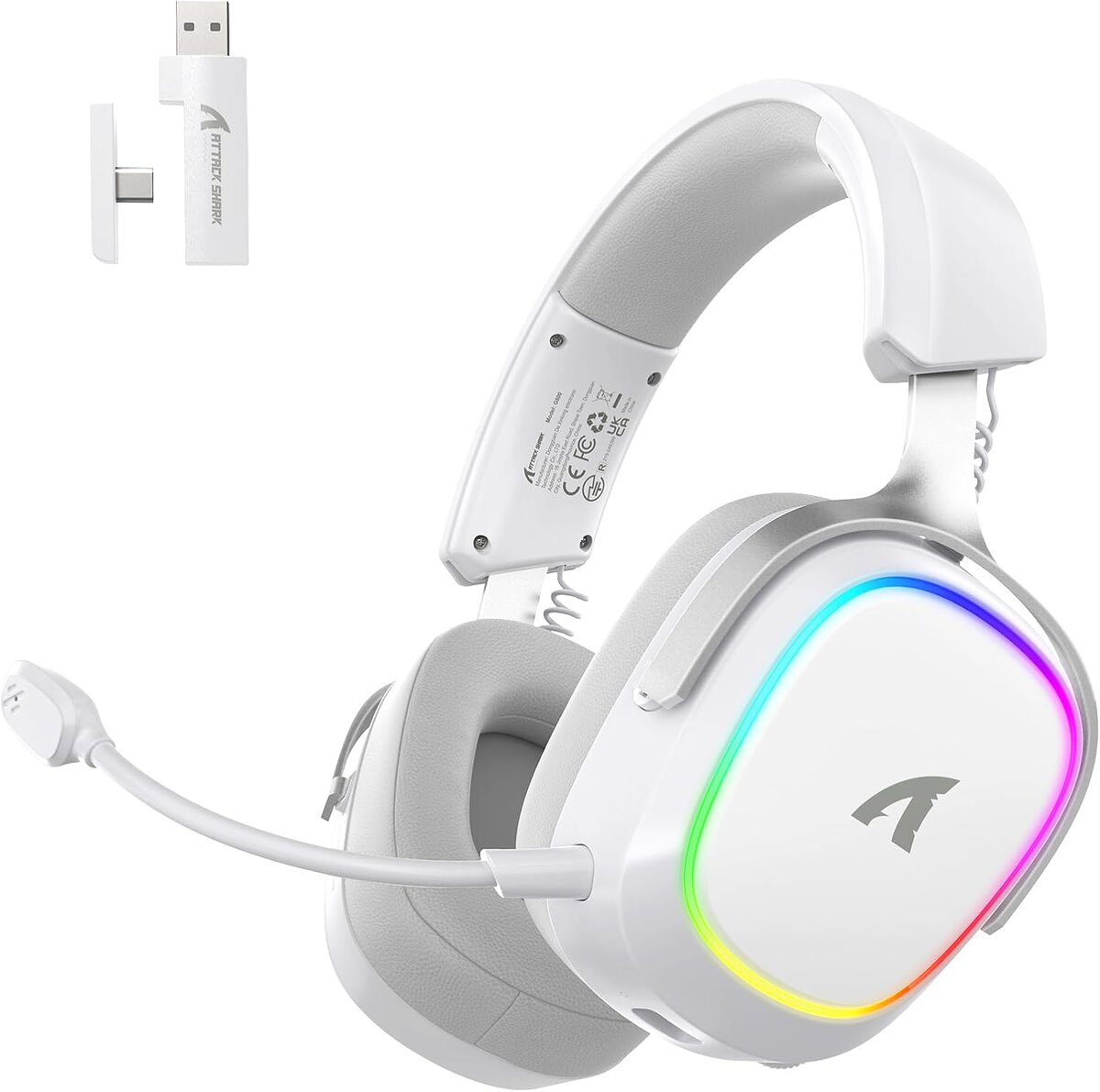 אוזניות גיימינג אלחוטיות ATTACK SHARK G800 BT+2.4GHZ