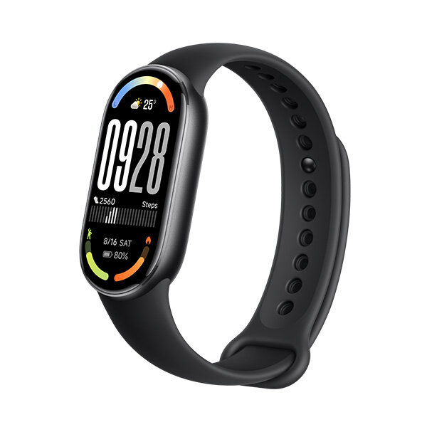 צמיד כושר חכם דור 10 דגם Xiaomi Smart Band 10 בצבע שחור