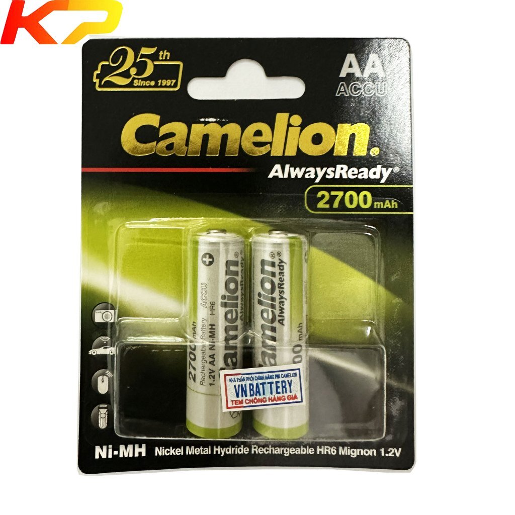 סוללות נטענות AA 1.2V 2700MA