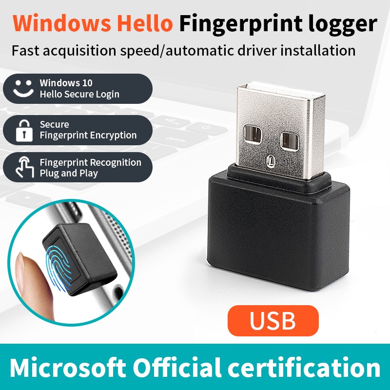מנעול טביעת אצבע + USB
