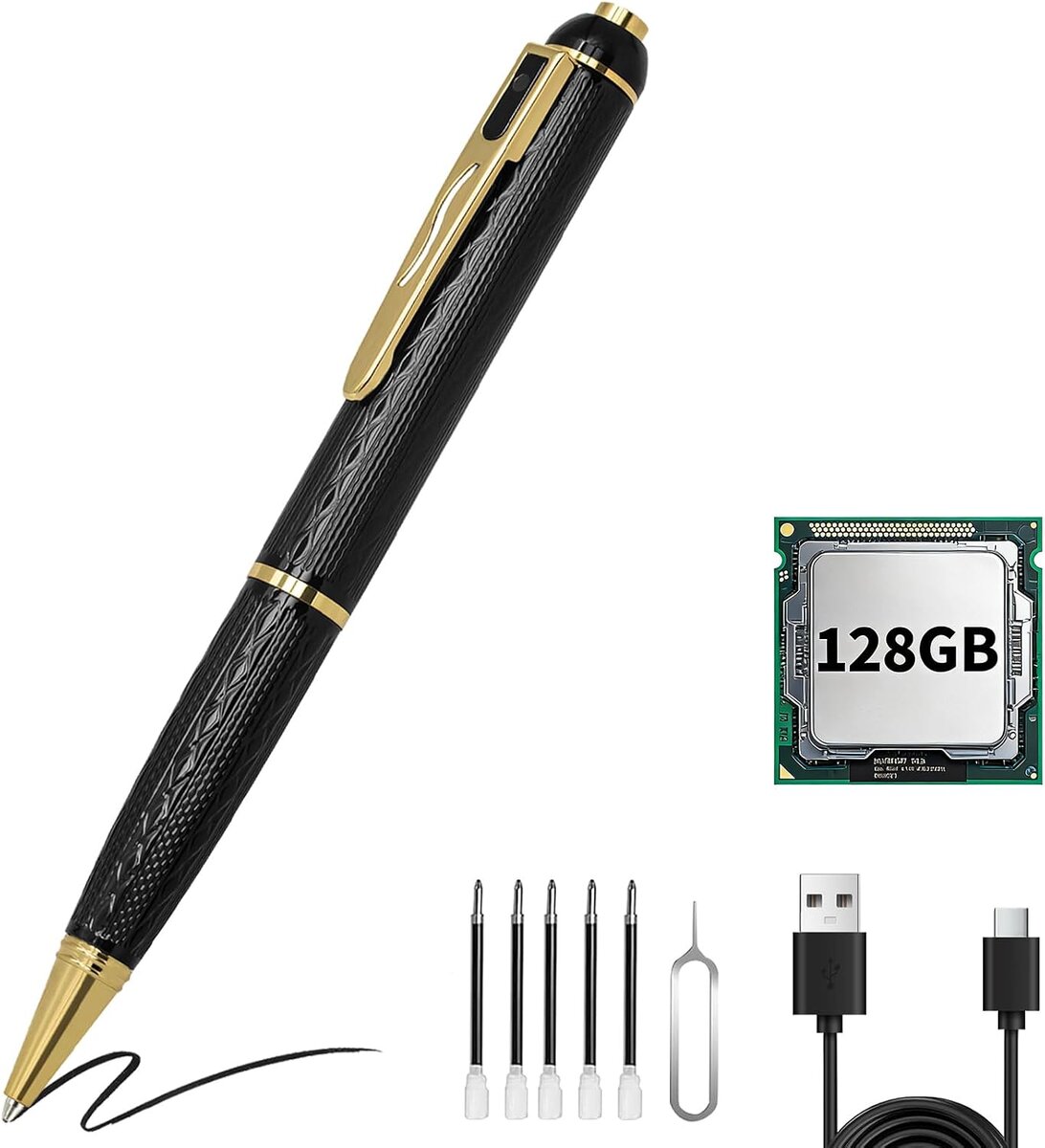 עט מצלמה MINI PEN CAMERA 1080P FHD MICRO SD