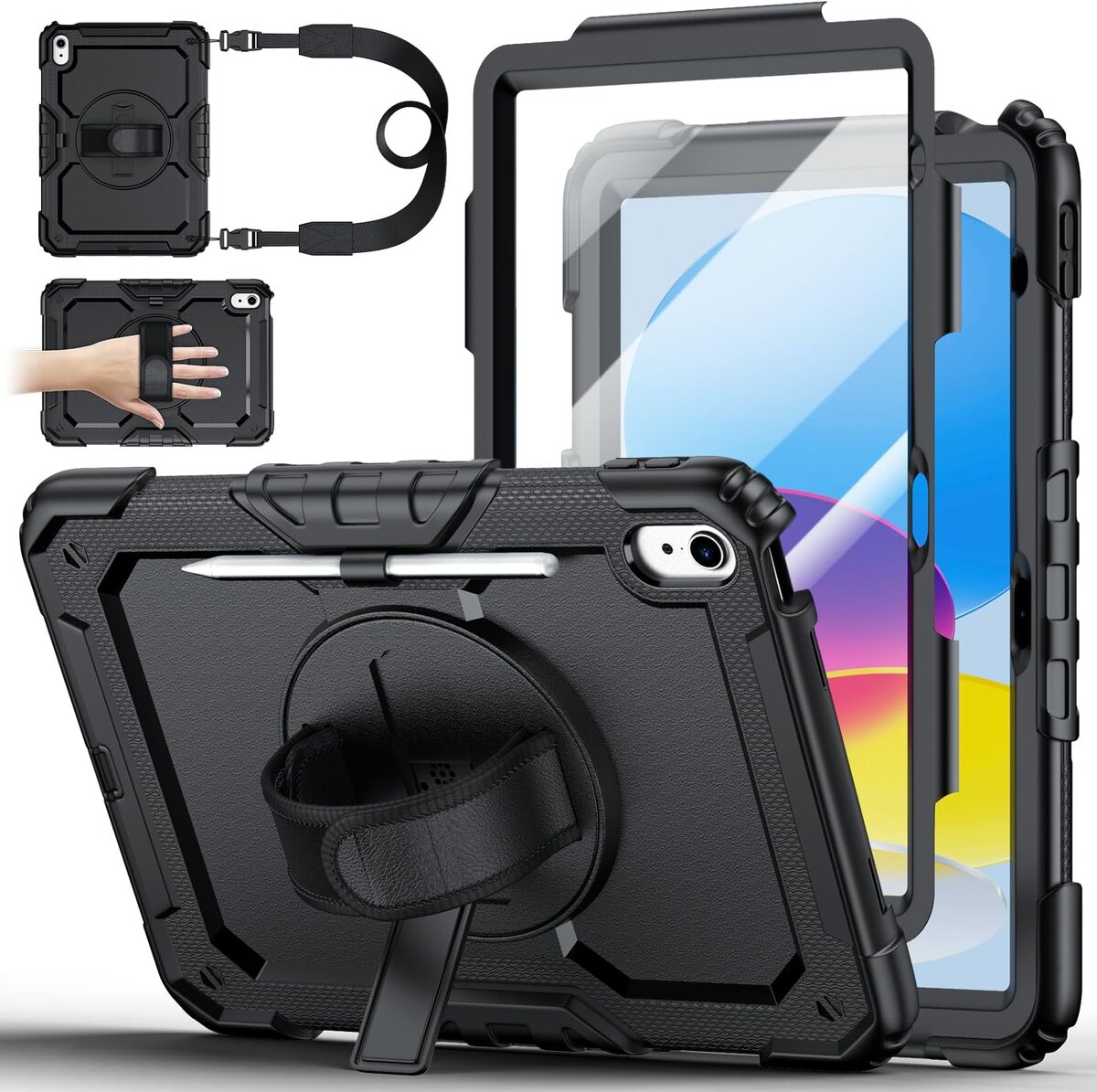 מגן אחורי GRIP CASE DEFENSE IPAD A16 10.9