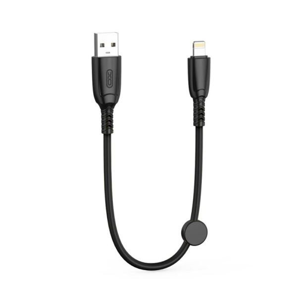כבל טעינה קצר לרכב באורך XO - NB247 6A USB TO LIGHTING 25CM