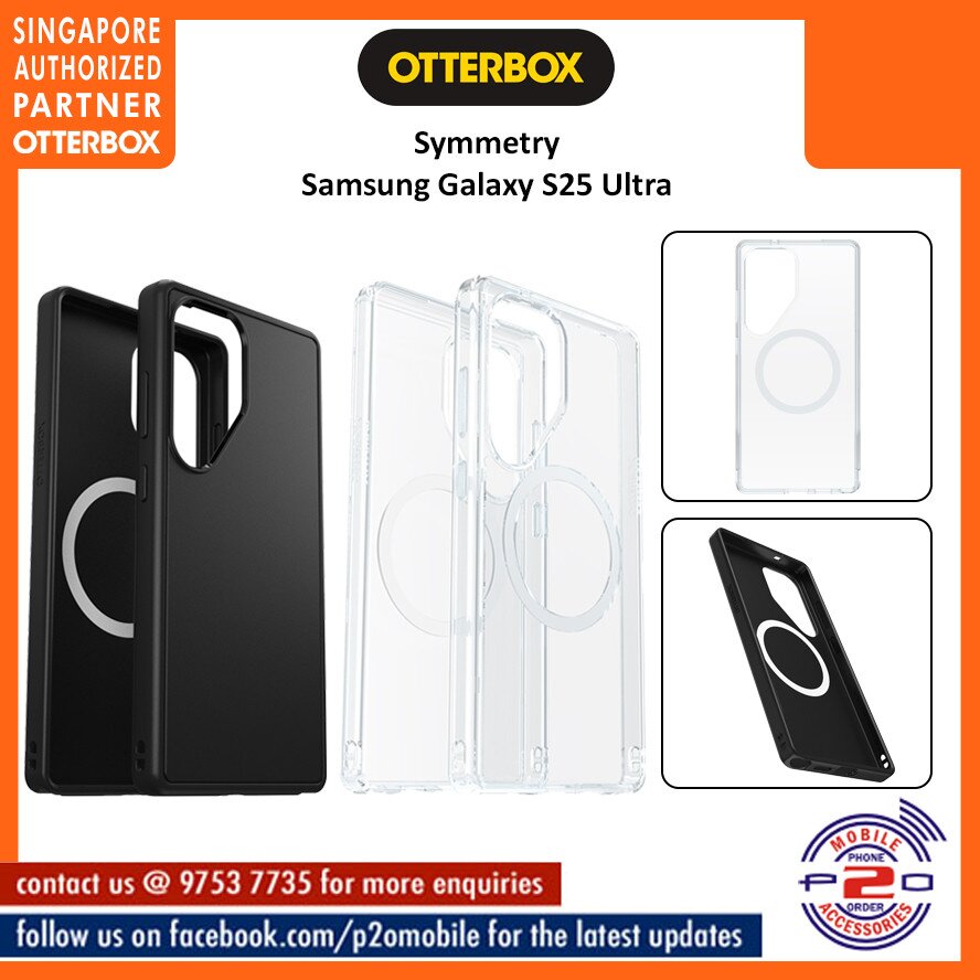 כיסוי OtterBox Symmetry Galaxy S25 Ultra MAGNET - שקוף