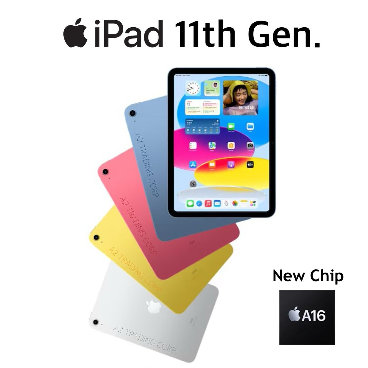 אייפד Apple iPad 11 A16 (2025) 128GB WiFi - כחול