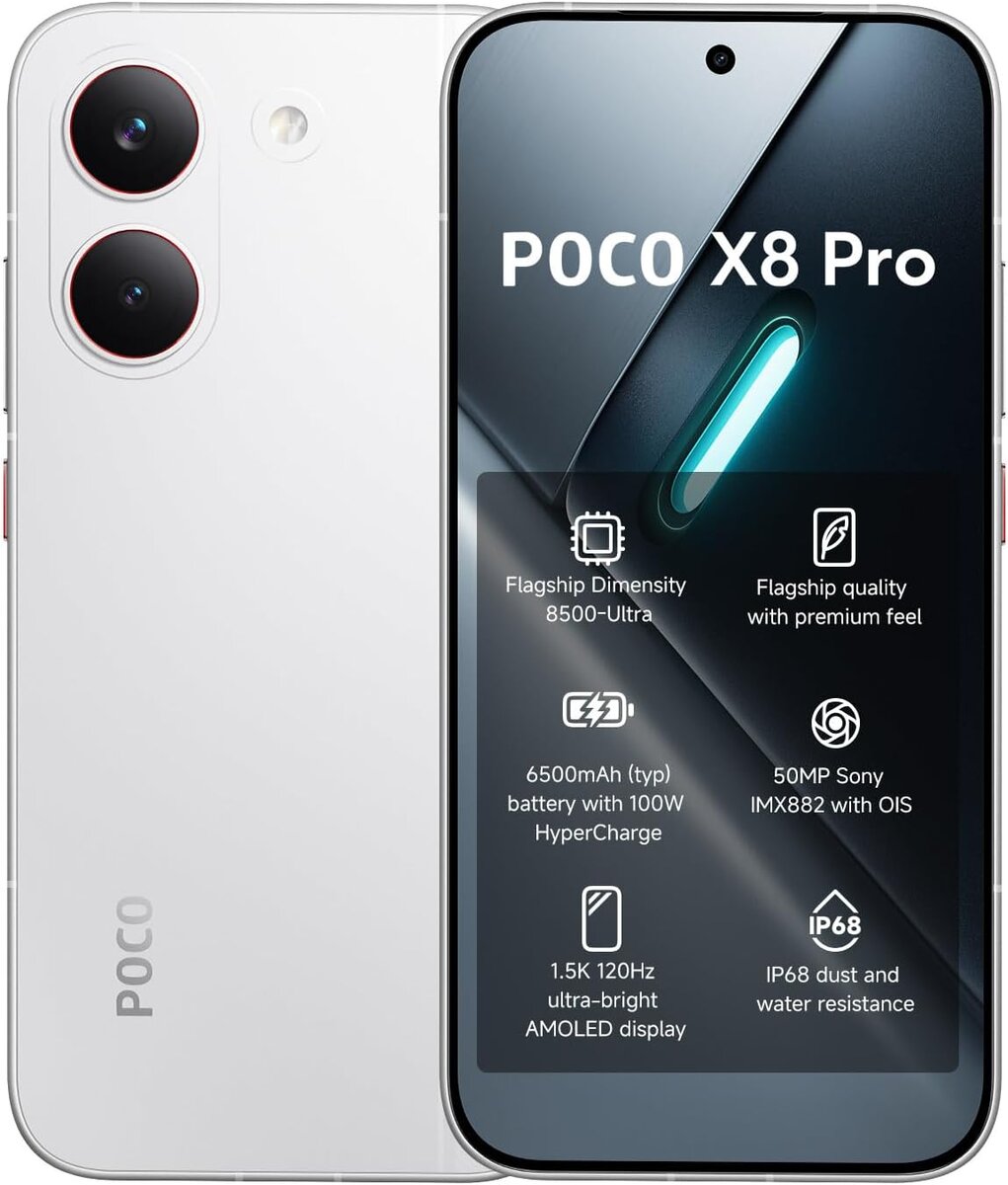 POCO X8 PRO 12+512GB WHITE