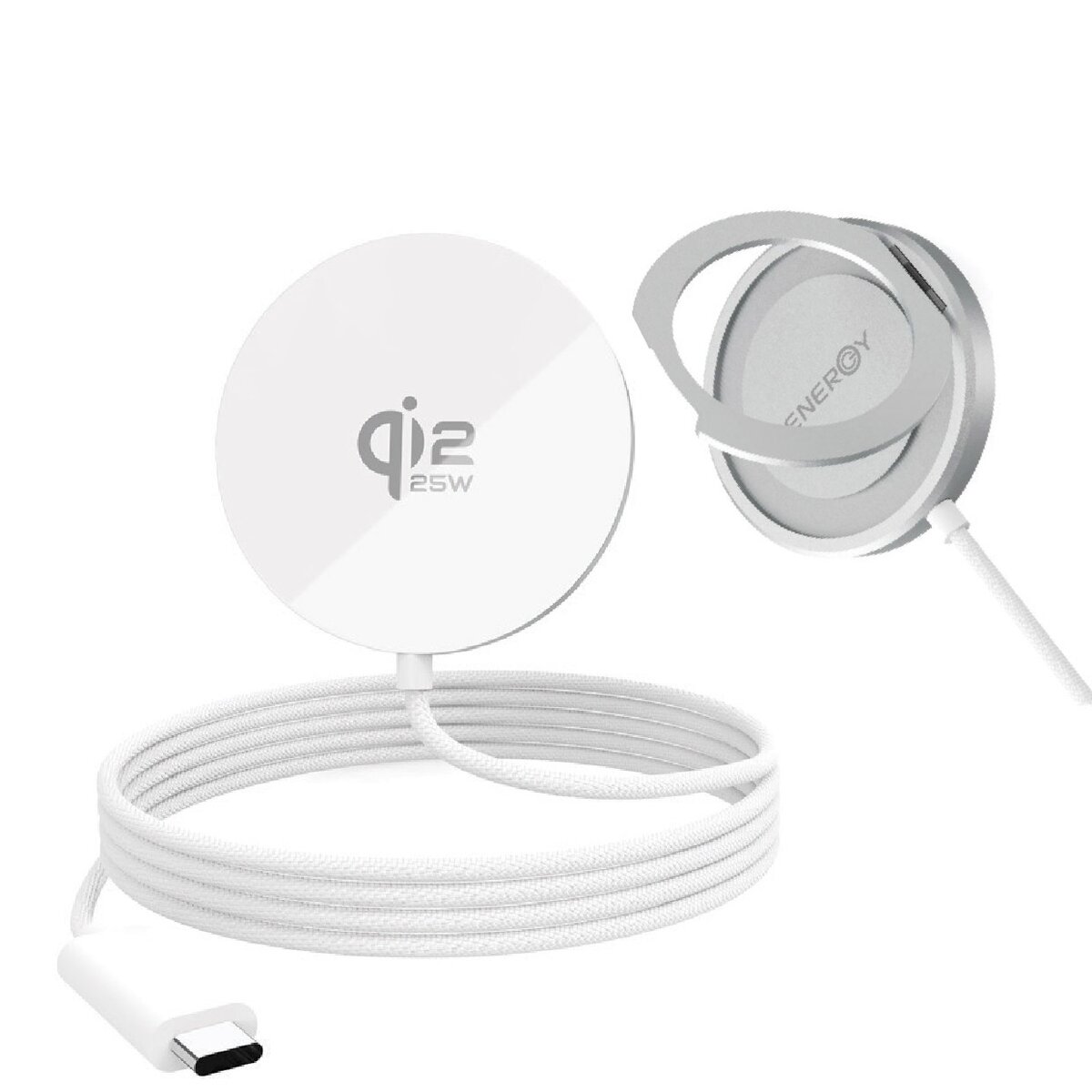 משטח טעינה אלחוטי ENERGY V28 25W QI2.2 MAGESAFE